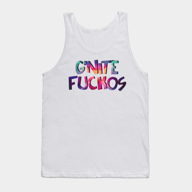 Carrie Fisher G'nite Fuckos Tank Top by baranskini